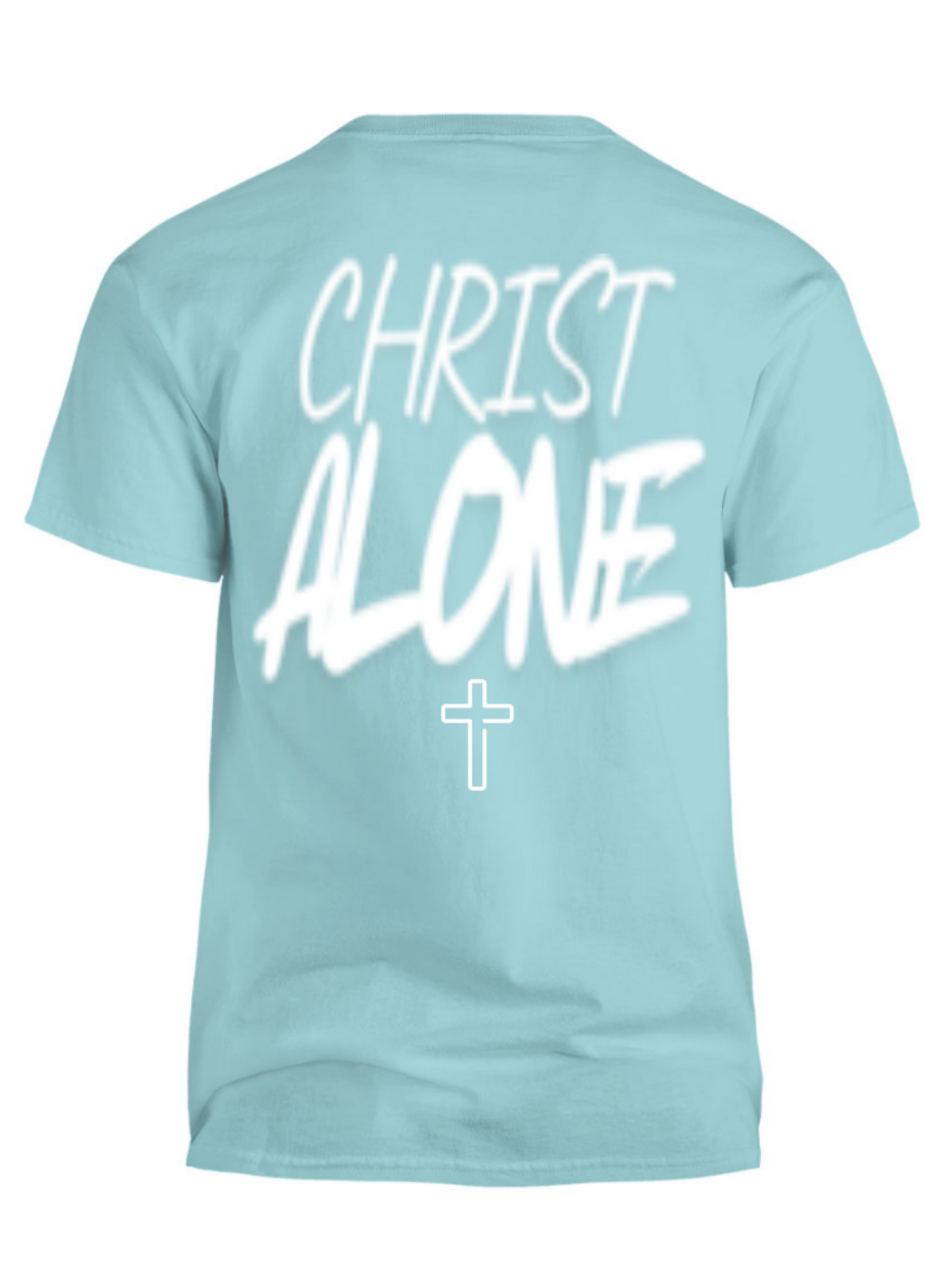 Faith Alone Christ Alone - Light Blue Short Sleeve T-Shirt
